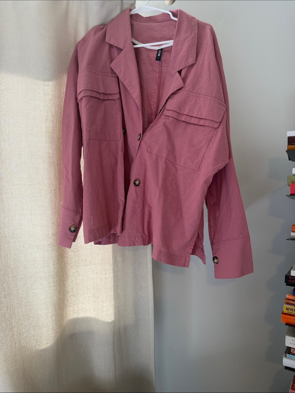 Lightweight Dusty Rose Jacket - Casual Women's Blazer